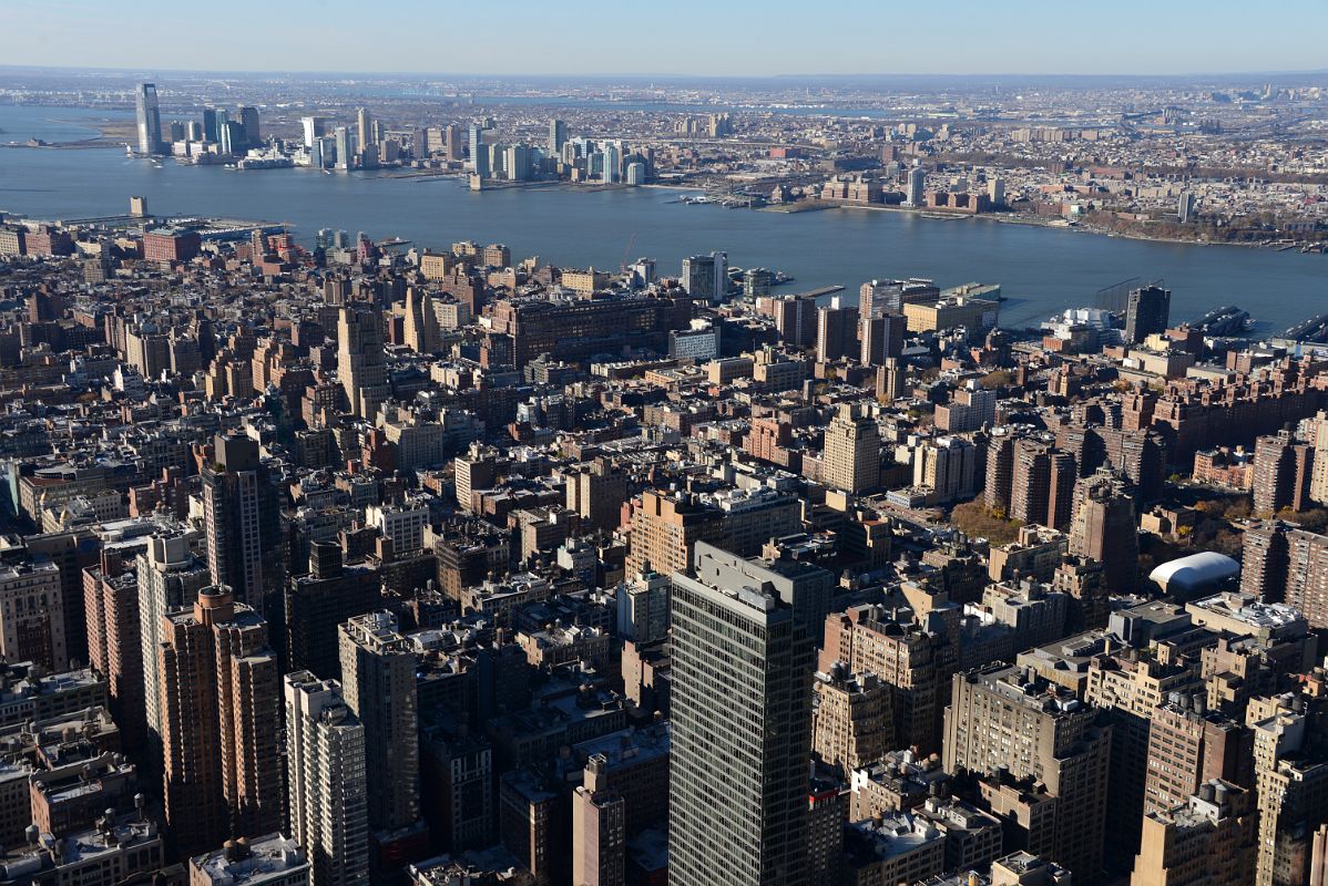 New York City Empire State Building 10A Southwest Manhattan And Jersey City Across The Hudson River